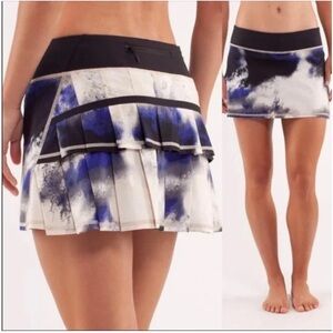 Lululemon Pace Setter Skirt Milky Way Galaxy Blue Cosmic Women’s Size 6
